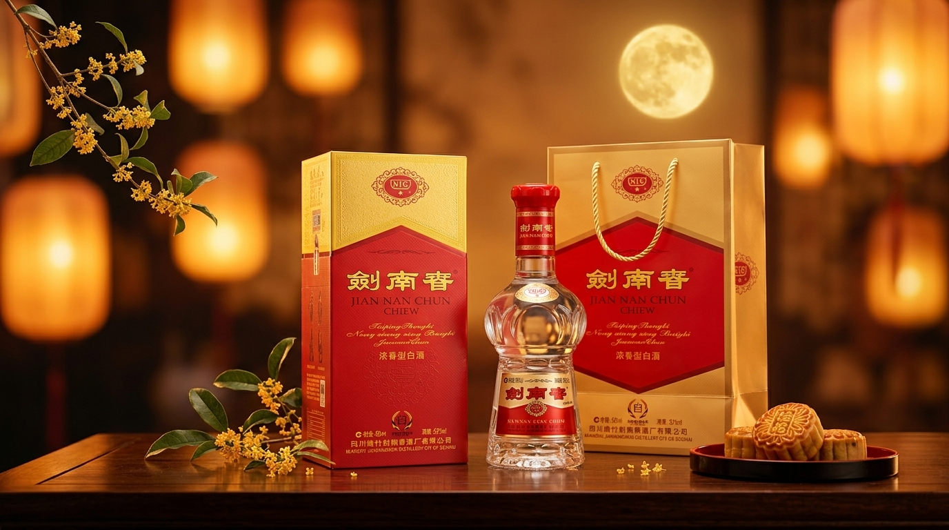 中秋备货送礼 - 水晶剑南春礼盒氛围图