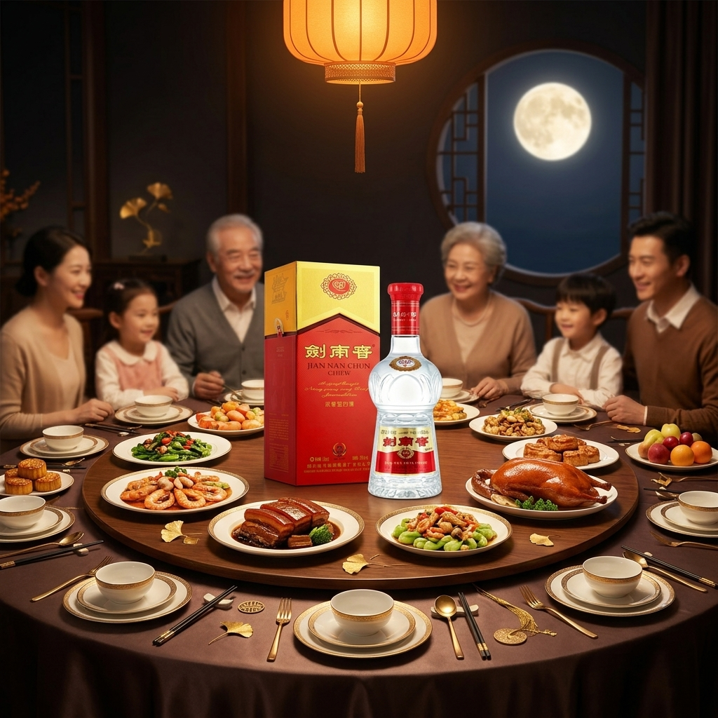 中秋团圆饭家宴 - 水晶剑南春主视觉