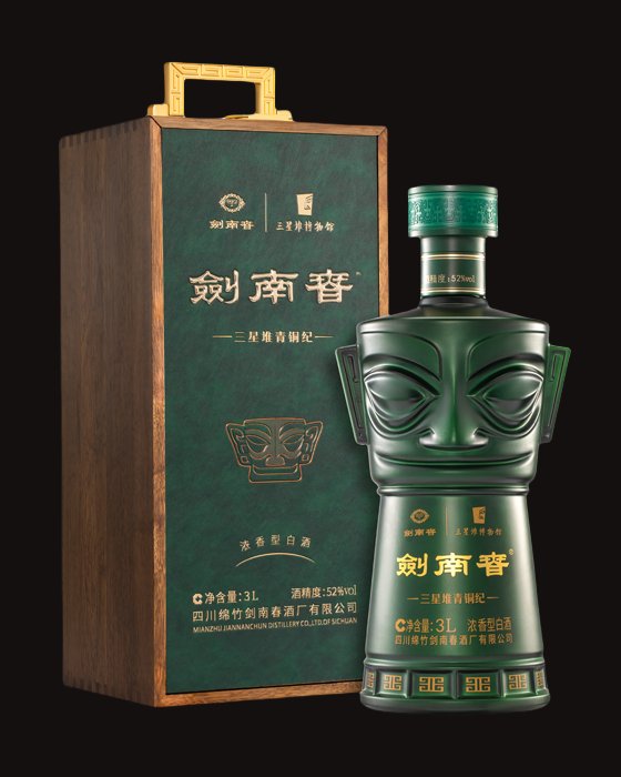 Jiannanchun Sanxingdui Bronze Chronicle 3L Museum Collection, Nongxiang 52% vol 3L