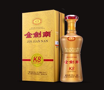 金剑南K8｜浓香型 52%vol / 46%vol / 42%vol / 38%vol｜500ml